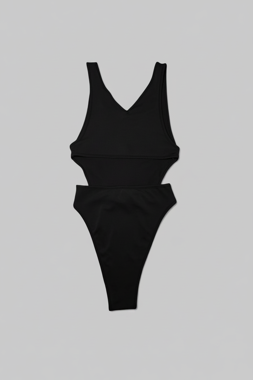 Black Back View Same Shape